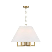 Strata Collection - Pendant - Satin Brass - W:60cm