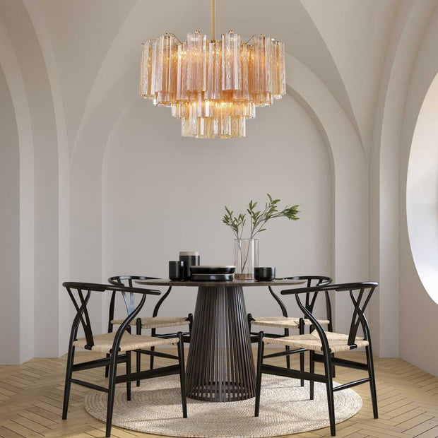 Odelle Collection - Ring Chandelier - Satin Brass - W:56cm
