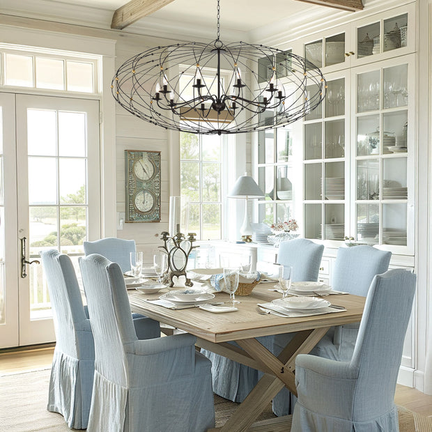 Clinton Collection - English Bronze & Gold - 10 Lights Chandelier
