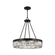Clover Collection - 10 Lights Ring Chandelier - Charcoal Bronze
