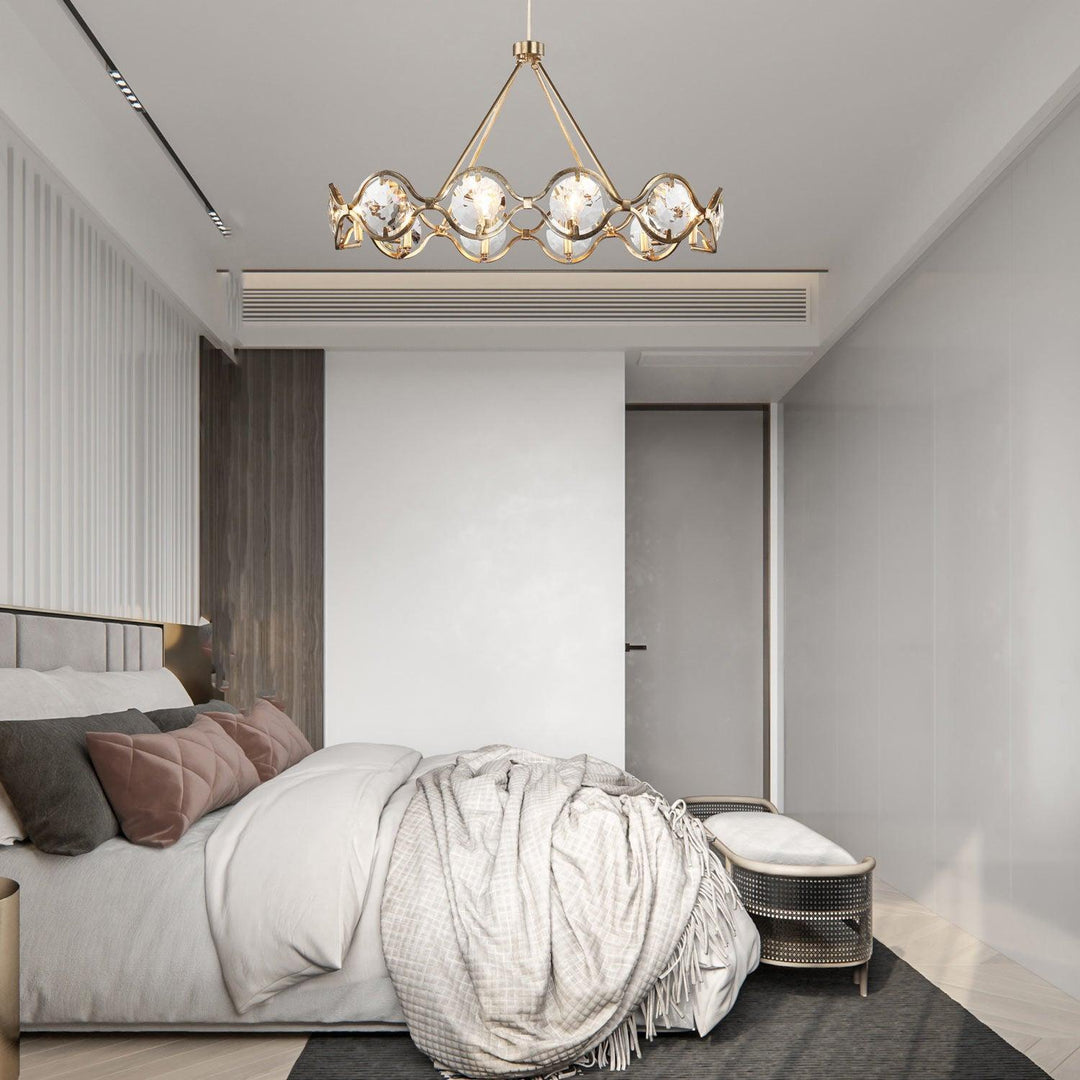 Madison Collection - 10 Lights Chandelier - Antique Gold