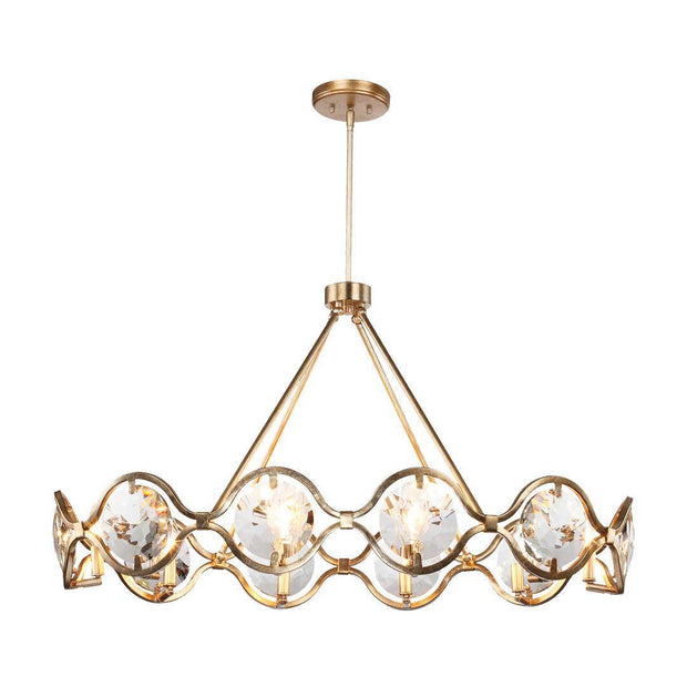 Madison Collection - 10 Lights Chandelier - Antique Gold