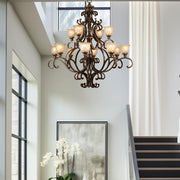 Andover Collection - Bronze Umber 12 Lights Chandelier