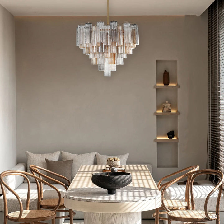 Odelle Collection - Ring Chandelier - Autumn & Satin Brass - W:68cm