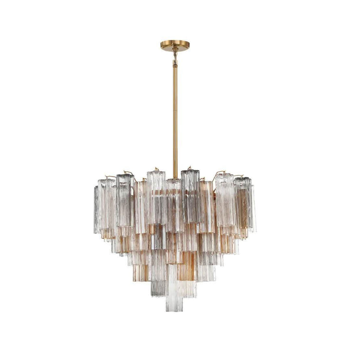 Odelle Collection - Ring Chandelier - Autumn & Satin Brass - W:68cm
