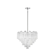 Odelle Collection - Ring Chandelier - Clear & Chrome - W:68cm