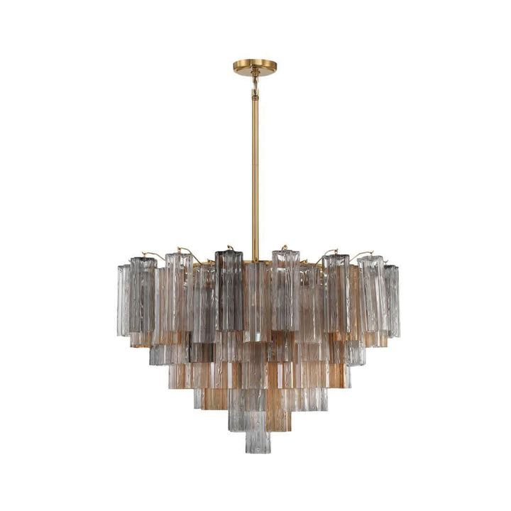 Odelle Collection - Ring Chandelier - Autumn & Satin Brass - W:81cm