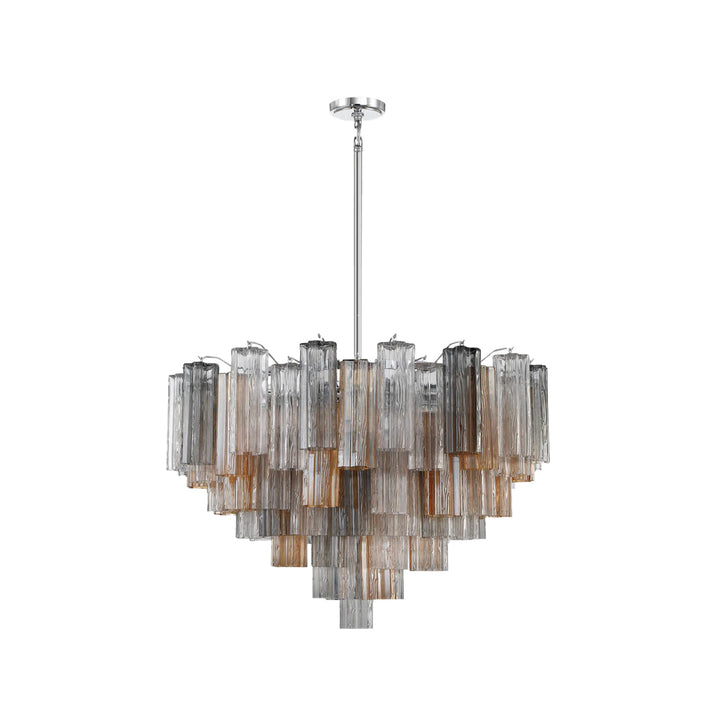 Odelle Collection - Ring Chandelier - Autumn & Chrome - W:81cm