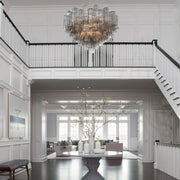 Odelle Collection - Ring Chandelier - Smoke & Satin Brass - W:81cm