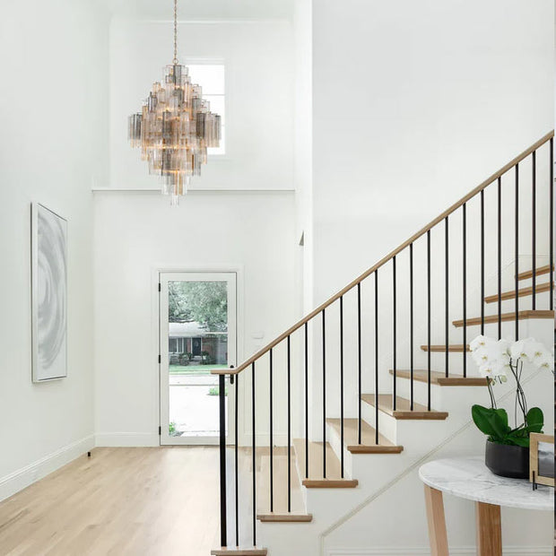 Odelle Collection - Ring Chandelier - Autumn & Satin Brass - H:128cm