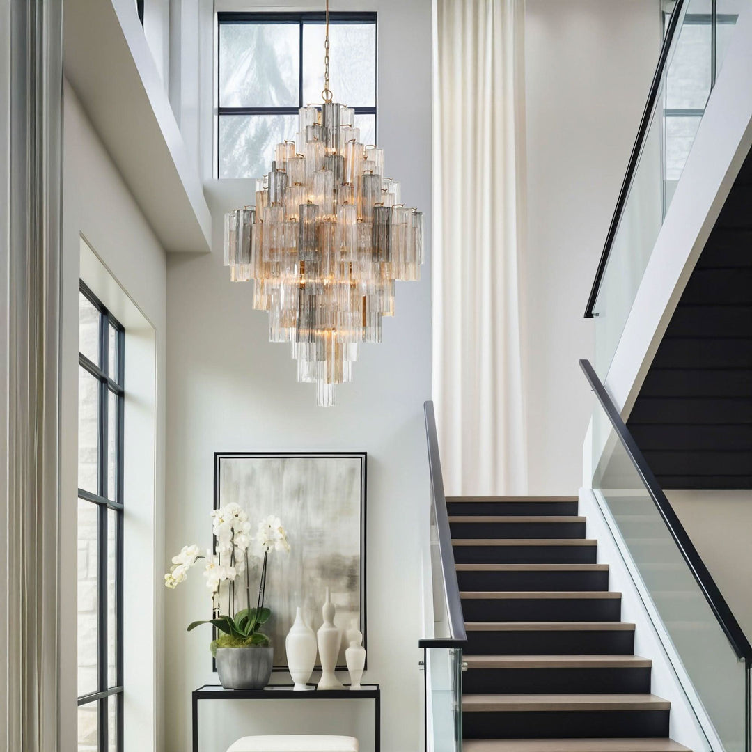 Odelle Collection - Ring Chandelier - Autumn & Satin Brass - H:128cm