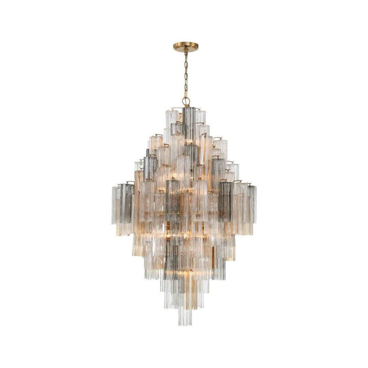 Odelle Collection - Ring Chandelier - Autumn & Satin Brass - H:128cm