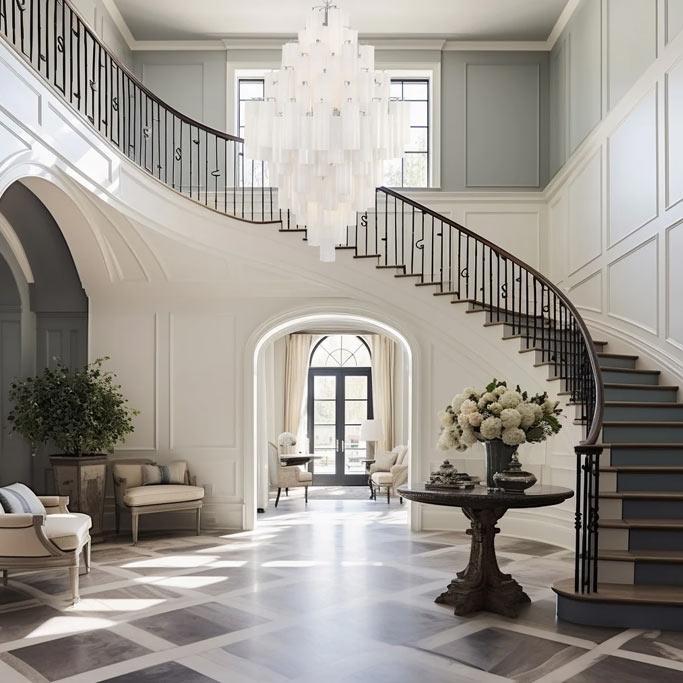 Odelle Collection - Ring Chandelier - Clear & Chrome - H:128cm