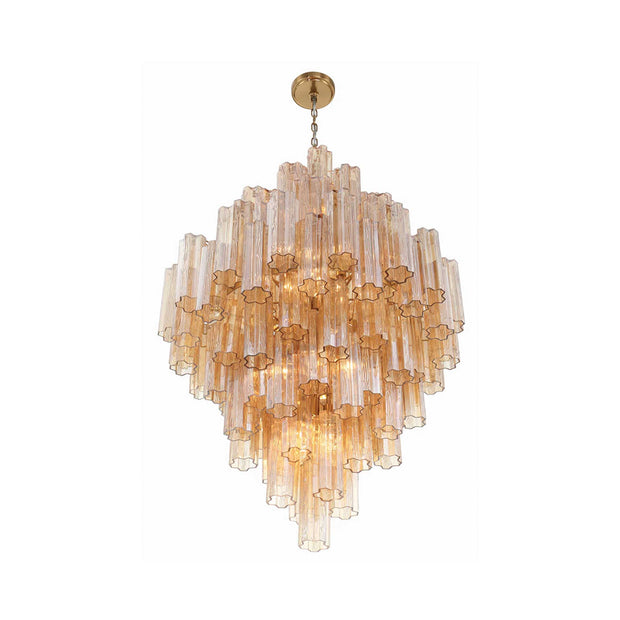 Odelle Collection - Ring Chandelier - Satin Brass - H:128cm