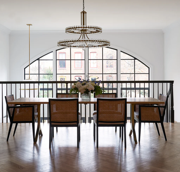 Farris Collection - Aged Brass Chandelier - 2 Tier
