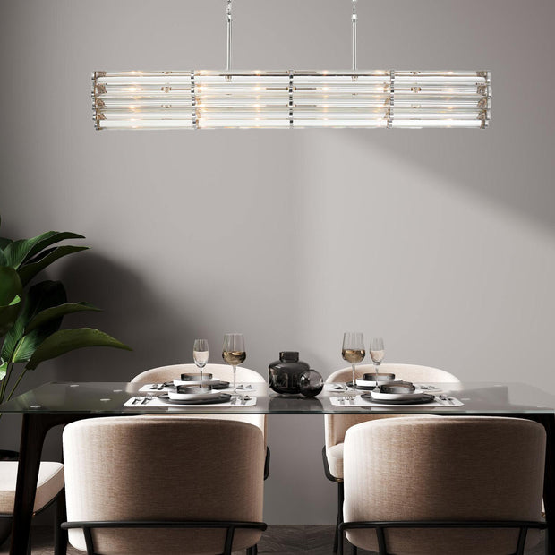 Luna Collection - Polished Nickel Bar Light