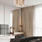 Odelle Collection - Flush Mount Chandelier - Autumn & Chrome - W:56cm