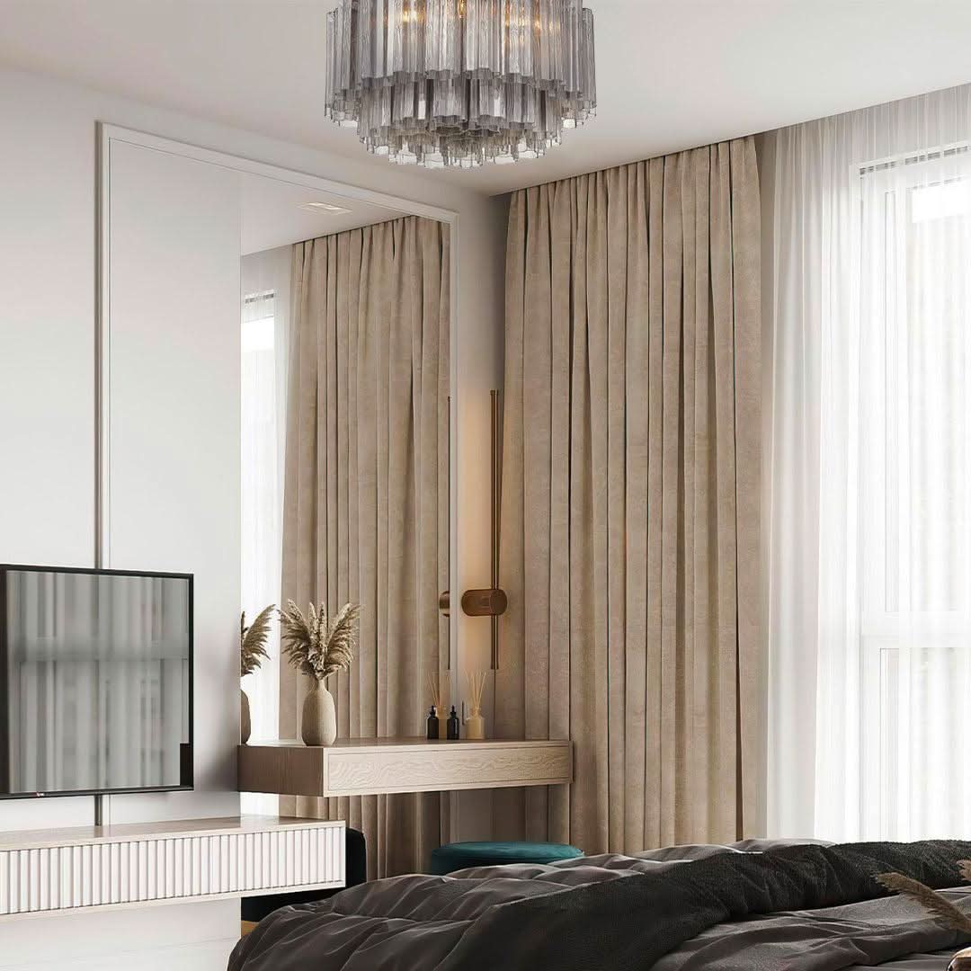 Odelle Collection - Flush Mount Chandelier - Smoke & Chrome - W:56cm