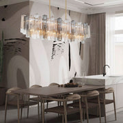 Odelle Collection - Bar Light - Autumn & Chrome - L:131cm