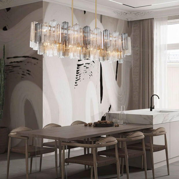 Odelle Collection - Bar Light - Autumn & Chrome - L:131cm