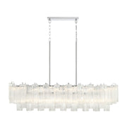 Odelle Collection - Bar Light - Clear & Chrome - L:131cm