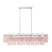 Odelle Collection - Bar Light - Pink & Chrome - L:131cm