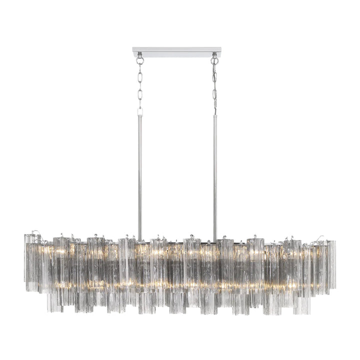 Odelle Collection - Bar Light - Smoke & Chrome - L:131cm