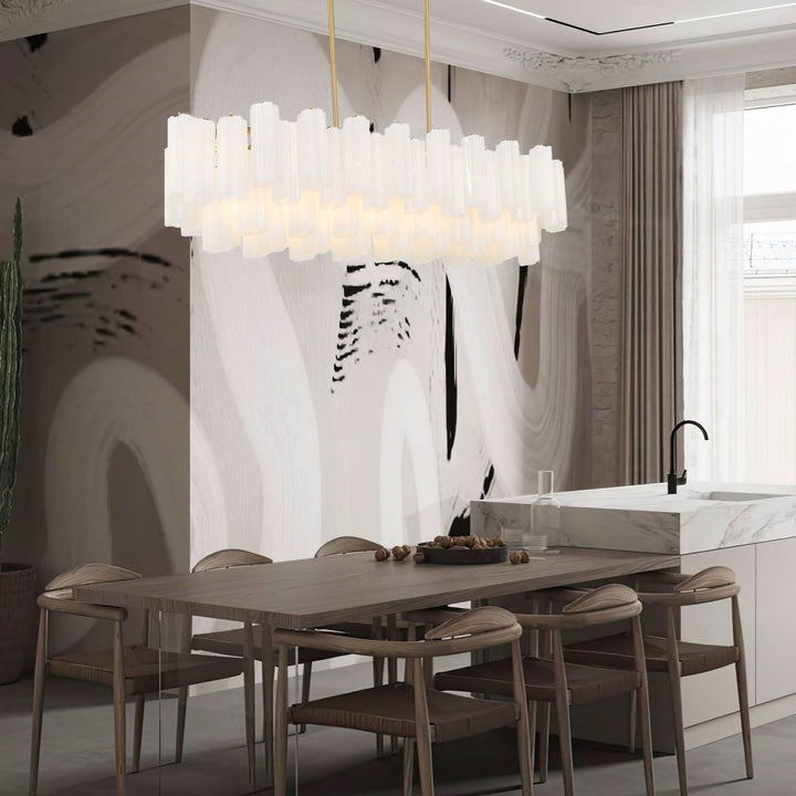 Odelle Collection - Bar Light - White & Chrome - L:131cm