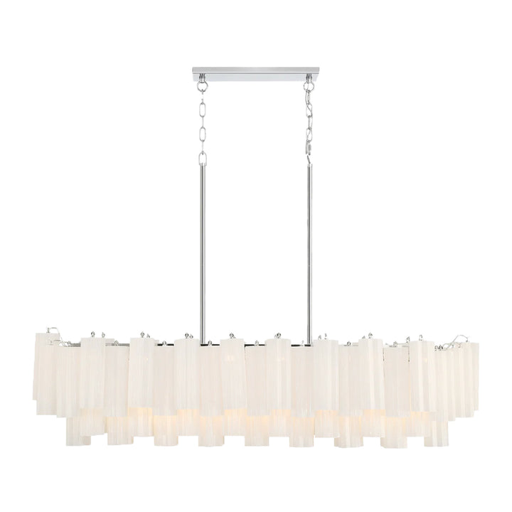 Odelle Collection - Bar Light - White & Chrome - L:131cm
