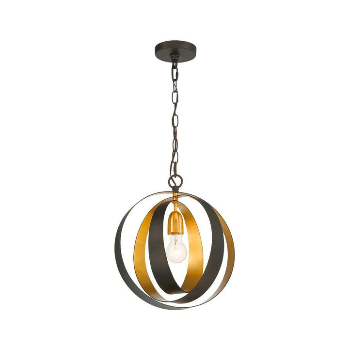 Carson Collection - 1 Light Pendant - English Bronze & Gold