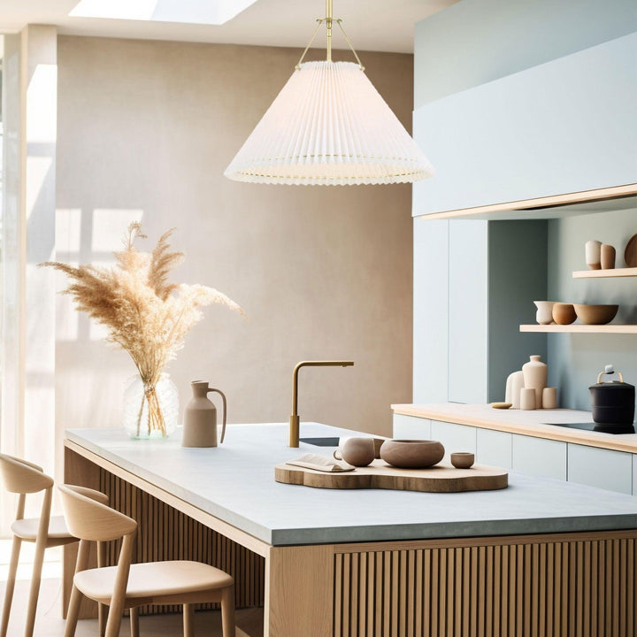 Grayson Collection - Single Pendant - Satin Brass - W:46cm