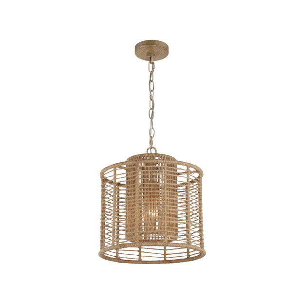 Jana Collection - Pendant - Rattan - W:31.8cm