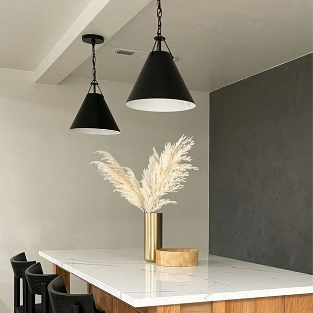 Keenan Collection - 1 Light - Chandelier - Matte Black Frame