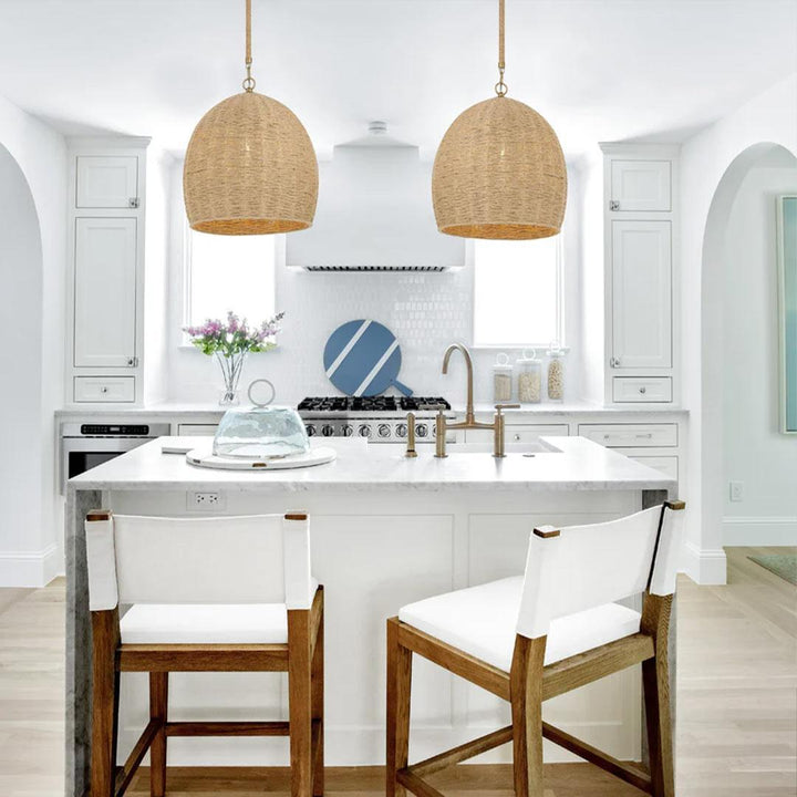 Mace Collection - Pendant - Rattan - W:38cm