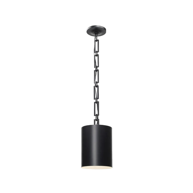 Victor Collection - Pendant - Matte Black & White - W:20cm