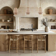 Barzi Collection Pendant - Rattan - W:25cm