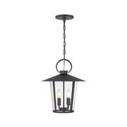 Glace Collection - Outdoor Matte Black 4 Lights Pendant