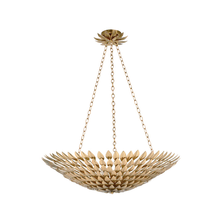 Laurel Collection - 8 Lights Pendant - Antique Gold