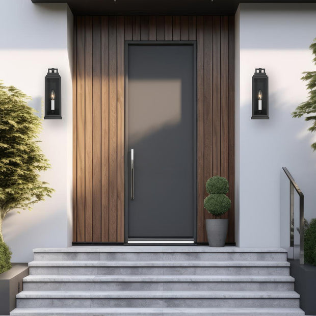 Atlas Collection - 1 Light - Wall Sconce - Matte Black - H:35.5cm