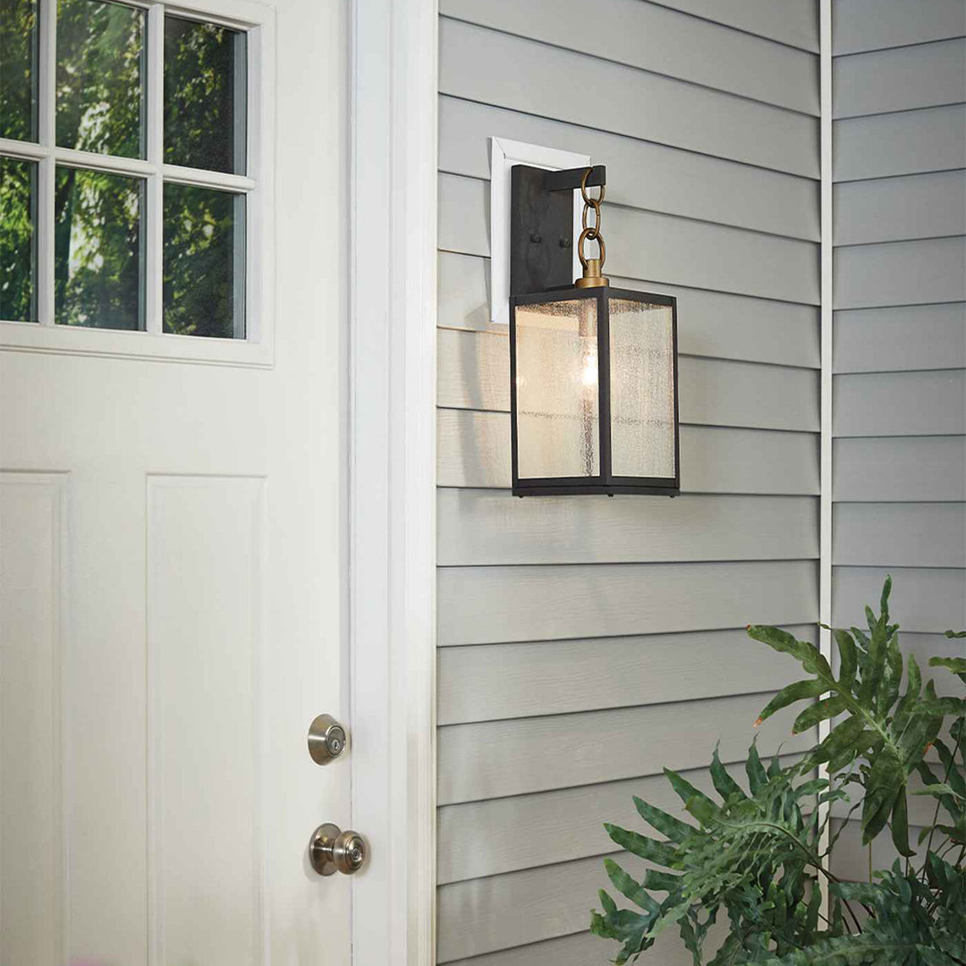 Dome Collection - 1 Light - Wall Sconce - Gold Paint & Matte Black - H:44cm