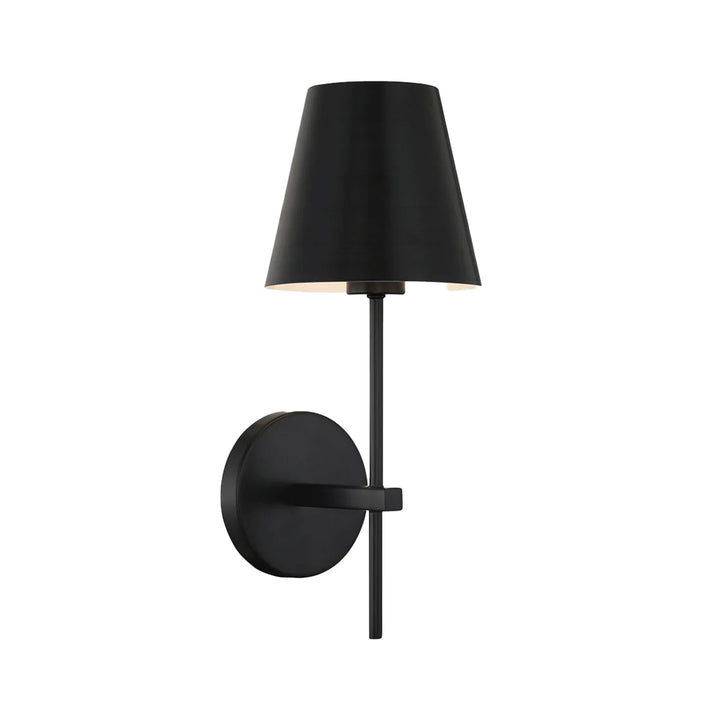 Keenan Collection - 1 Light - Wall Sconce - Matte Black Frame