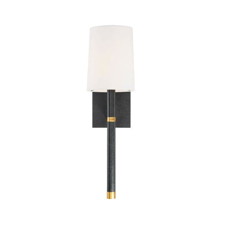 Xavier Collection - Wall Sconce - Matte Black & Gold Leaf Frame