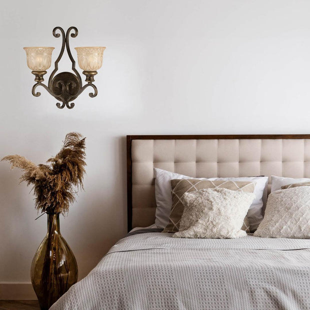 Andover Collection - Bronze Umber 2 Lights Wall Sconce