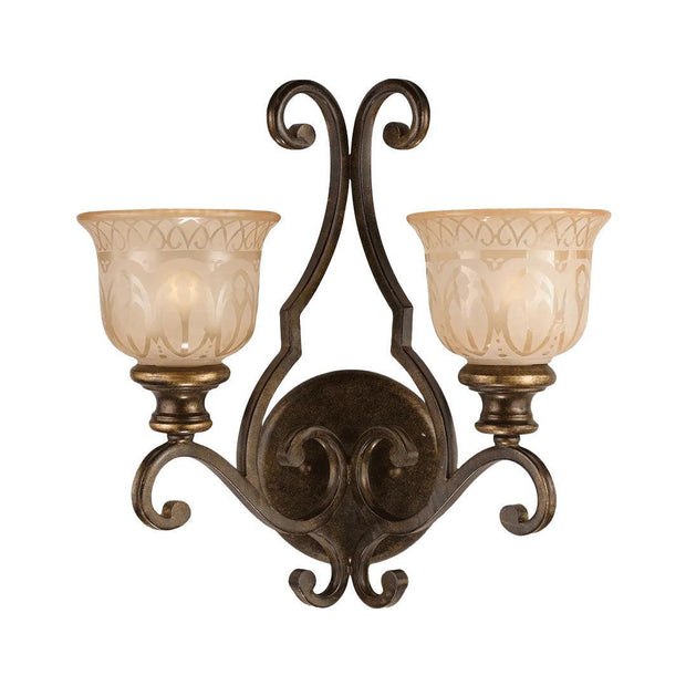 Andover Collection - Bronze Umber 2 Lights Wall Sconce