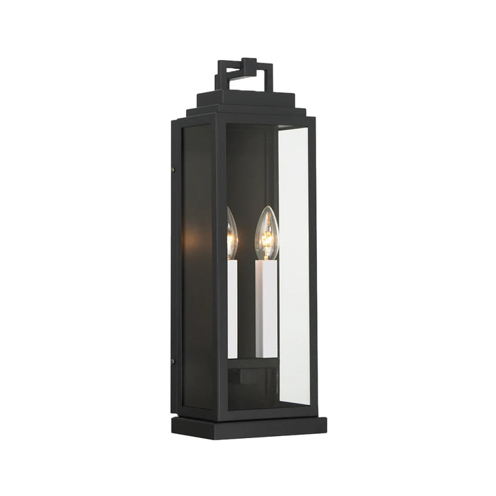 Atlas Collection - 2 Light - Wall Sconce - Matte Black - H:48cm