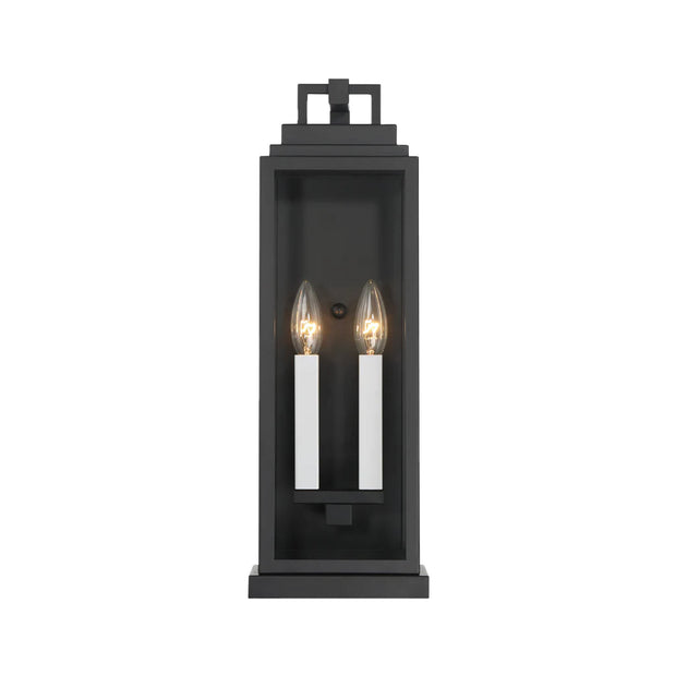 Atlas Collection - 2 Light - Wall Sconce - Matte Black - H:48cm