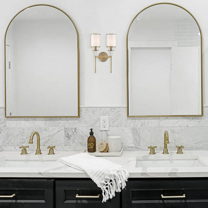 Hollis Collection Wall Sconce - 2 Light - Vibrant Gold