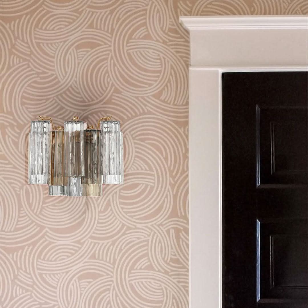 Odelle Collection - Wall Sconce Light - Autumn & Satin Brass - W:36cm