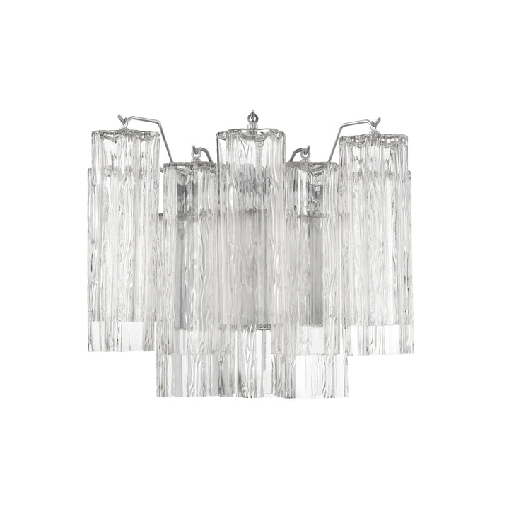 Odelle Collection - Wall Sconce Light - Clear & Chrome - W:36cm