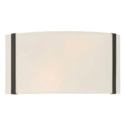 Kendal Collection - Wall Sconce - W:33cm - Matte Black Frame